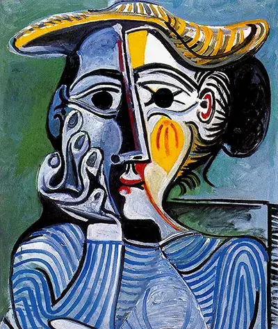 Vintage 1961 Pablo Picasso Portrait of Jacqueline Art Print